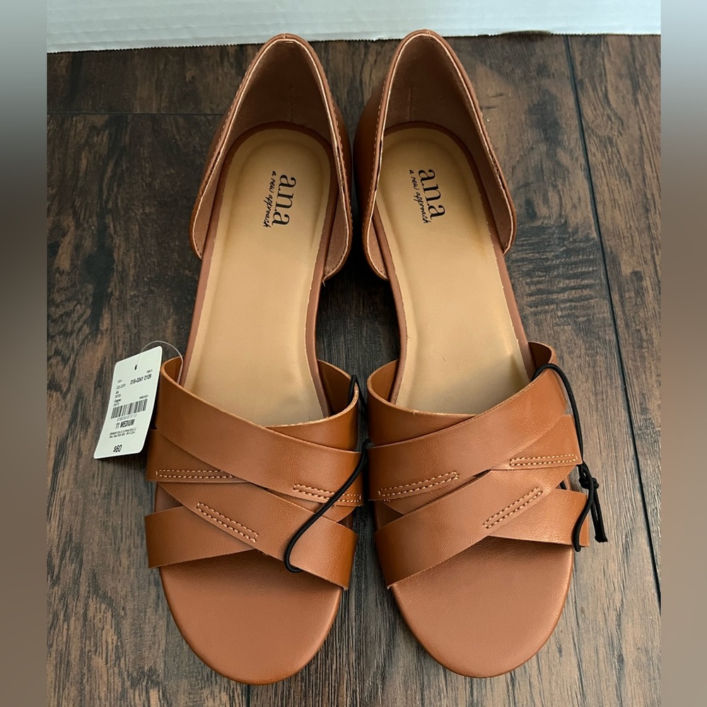 a.n.a Womens Patton Wedge Sandals 11 M